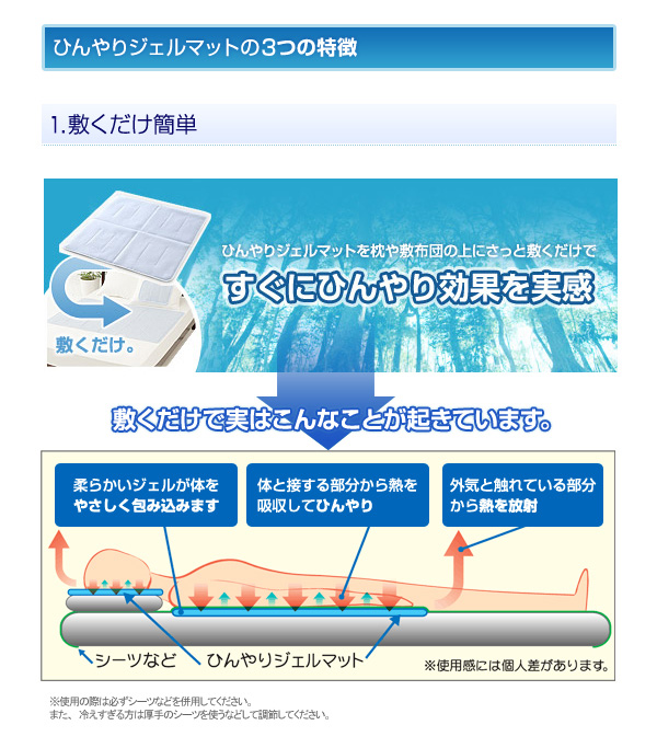 ひんやりジェルマット