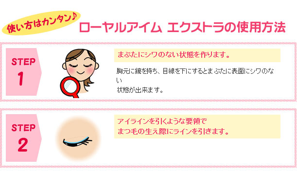 ロイヤルアイムエクストラの使用方法