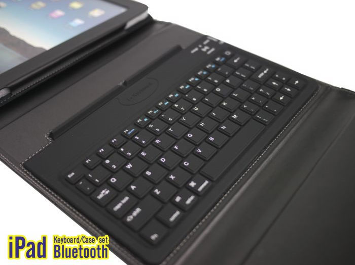 ケースとキーボードが合体 iPadブルートゥースキーボード (無線式キーボード内蔵iPad革ケース)