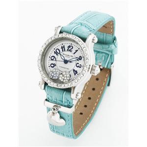 ALESSANDRA OLLA チャーム付きらきらハートウォッチ カラバリ12色!AO-4100 サックス