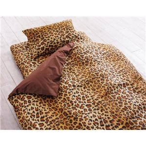 ヒョウ柄羽毛布団7点セット　フローリングタイプ(シングル)