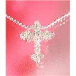 ROSSONA ダイヤモンドコレクション 0.3ct天然ダイヤ20石ペンダント(Heart Boxつき) Classic Cross