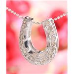ROSSONA　ダイヤモンドコレクション　0.3ct天然ダイヤ20石ペンダント(Heart　Boxつき) Happy Hourse Shoe