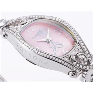 ROSSONA天然ダイヤ100石ウォッチ 「Marvel Heart(マーベルハート)」 ピンクスクリーン・Silver Rose