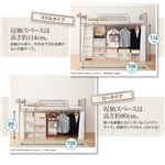 高さが選べる宮付きパイプロフトベッド 【trois】トロワ ミドルタイプ