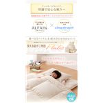 東洋紡素材「アルファイン（R）」＆「コンフォロフト（R）」使用 洗える防ダニ布団 Flulio 【フルリオ】 洗える2枚合わせ布団 ：シングル アイボリー