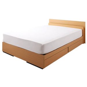 モダンライト付き収納ベッド 【Madera】