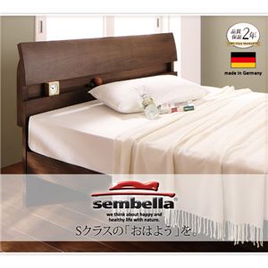 収納ベッド セミダブル【sembella】【プレミアムマットレス付き】 ナチュラル 高級ドイツブランド【sembella】センべラ【Demir】デミール（収納タイプ・すのこ仕様）