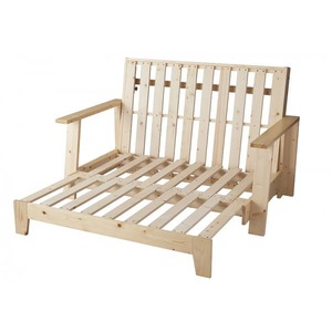 ソファーベッド 幅140cm【フレームのみ】伸縮型天然木すのこソファベッド Dueto ドゥエート