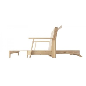 ソファーベッド 幅140cm【フレームのみ】伸縮型天然木すのこソファベッド Dueto ドゥエート