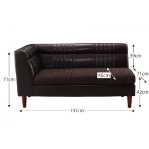 右アームソファー 座面カラー：ダークブラウン リビングダイニング NEOLD ネオルド