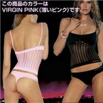 HUSTLER　SHREDDED CONVERTIBLE CAMI＆THONG VIRGIN PINK(薄いピンク) M/L
