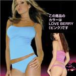 HUSTLER　ULTRA SMOOTH TUBE TOP&HIPHUGGER LOVE BERRY(ピンク) M/L