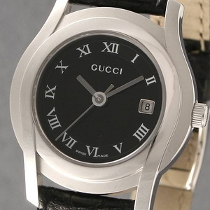 GUCCI(グッチ) ウォッチ 5500黒革 L BK(ブラック)