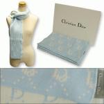 Christian Dior　マフラー　ブルー