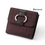 BVLGARI Wホック財布 25035 ブラウン
