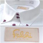 falchi　NEW YORK　ドレスシャツ F-D2R BK パープル ストライプ #12 L 41-86
