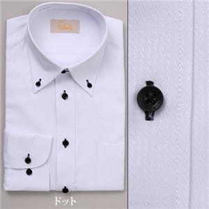 falchi　NEW YORK　ドレスシャツ F-D2R BK ブラック ドット  #1 L 41-84