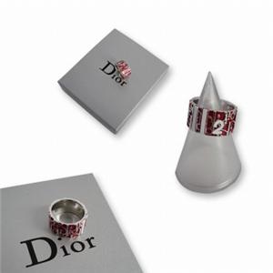 Christian Dior クリスチャン ディオール D80605 RE トロッター リング  レッド