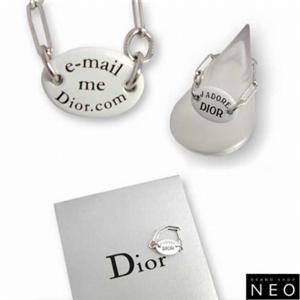 クリスチャン ディオール D80645 プレート リング ホワイト×シルバー Christian Dior  シルバー×ホワイト