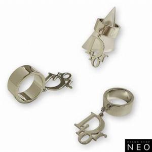 Christian Dior クリスチャン ディオール エクスボーツロゴリング D80651 シルバー