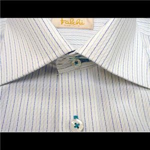 Falchi NewYork（ファルチ ニューヨーク） メンズドレスシャツ F-W-S.BL　#5（スカイブルー） LLサイズ（43-86）