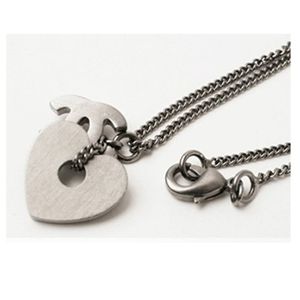 CHANEL(シャネル) ラインストーンハート&ココマークネックレス A37892/BK