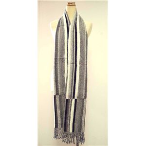 TOLANI(トラニ) Scarf with Stripes K-712 Ivory ストール