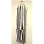 TOLANI(�g���j) Scarf with Stripes K-712 Ivory �X�g�[��