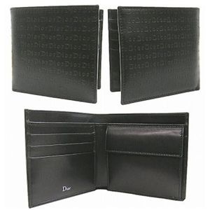 Dior HOMME(ディオールオム)2つ折り財布(小銭入れ付き) CDHC2002 ブラック