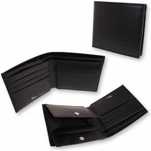 Dior HOMME(ディオールオム)2つ折り財布(小銭入れ付き) CDHC2002 ブラック