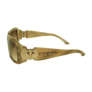 MIUMIU (ミュウミュウ) MU03GS 7AT3W1 サングラス マーブルベージュ×ブラウン