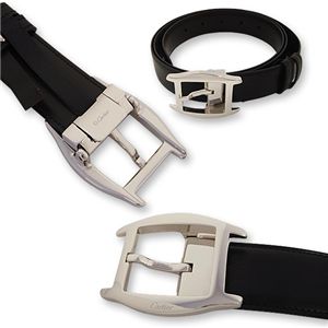 Cartier(カルティエ) リバーシブル ベルト シルバーバックル L5000387