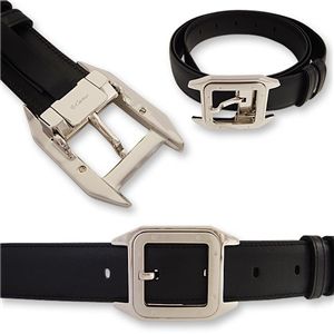 Cartier(カルティエ) リバーシブル ベルト シルバーバックル L5000419