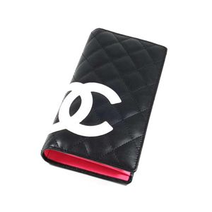 CHANEL(シャネル) サイフ A26717 BK/WH カンボンライン 長財布