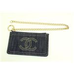 CHANEL(シャネル) A31993 デニム ロングチェーン付きコインケース