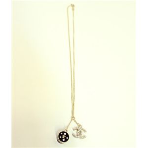 CHANEL(�V���l��) A33647 GO/BK/CR �l�b�N���X �S�[���h�~�u���b�N