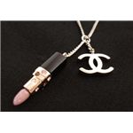 CHANEL(シャネル) A39972 G/PK CCマーク×リップスティックネックレス ゴールド×マルチラインストーン