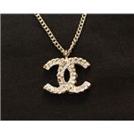 CHANEL(シャネル) A41226 CR ネックレス ラインストーン×ゴールド