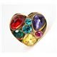 MARC BY MARC JACOBS Gem Heart Ring 73656 �S�[���h�~�}���` �����O