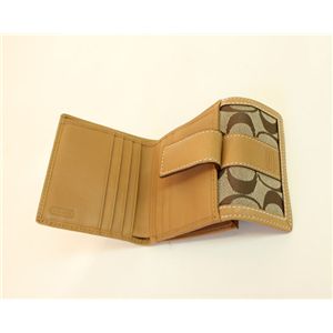 COACH(�R�[�`)�n���v�g���Y�V�O�l�`���[ 40995 BKHCA �j���[�~�j�E�H���b�g 2�܂���z �J�[�L/�L������