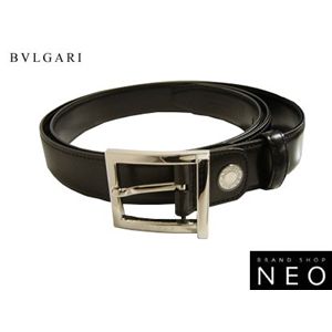 BVLGARI ブルガリ 20220 ベルト シルバー バックル ブラック BVLGARI ブルガリ 20220 ベルト シルバー バックル ブラック