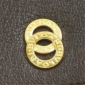 BVLGARI ブルガリ 25243 DOPPIOTONDO ドッピオトンド 6連キーケース ダークブラウン×ゴールド