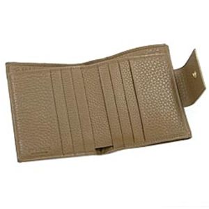 BVLGARI ブルガリ 25120 MAXI LETTERE マキシレターレ ダブルホック財布 ブラウン×ブラウン