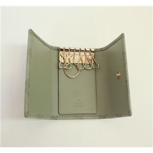 GUCCI(グッチ) 138093 A0V1G 1815 6連キーケース グッチシマ ライトグレー