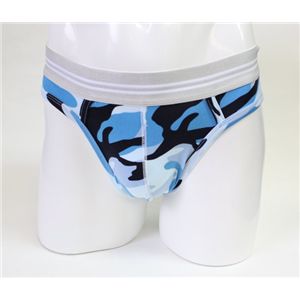 propaganda プロパガンダ メンズアンダーウェア SS35014 BLUE 迷彩カップブリーフ Lサイズ