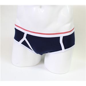 propaganda プロパガンダ メンズアンダーウェア SS35017 NAVY 「18」バックプリントブリーフ Lサイズ