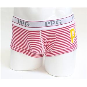 propaganda プロパガンダ メンズアンダーウェア SS330310802 PINK ボーダーワッペンローライズ Lサイズ