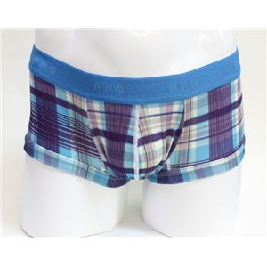 propaganda プロパガンダ メンズアンダーウェア SS330291902 BLUE チェックプリントローライズ Lサイズ