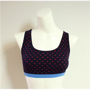 propaganda girl プロパガンダ ガール アンダーウェア ss65002 navy 水玉スポーツブラ Lサイズ